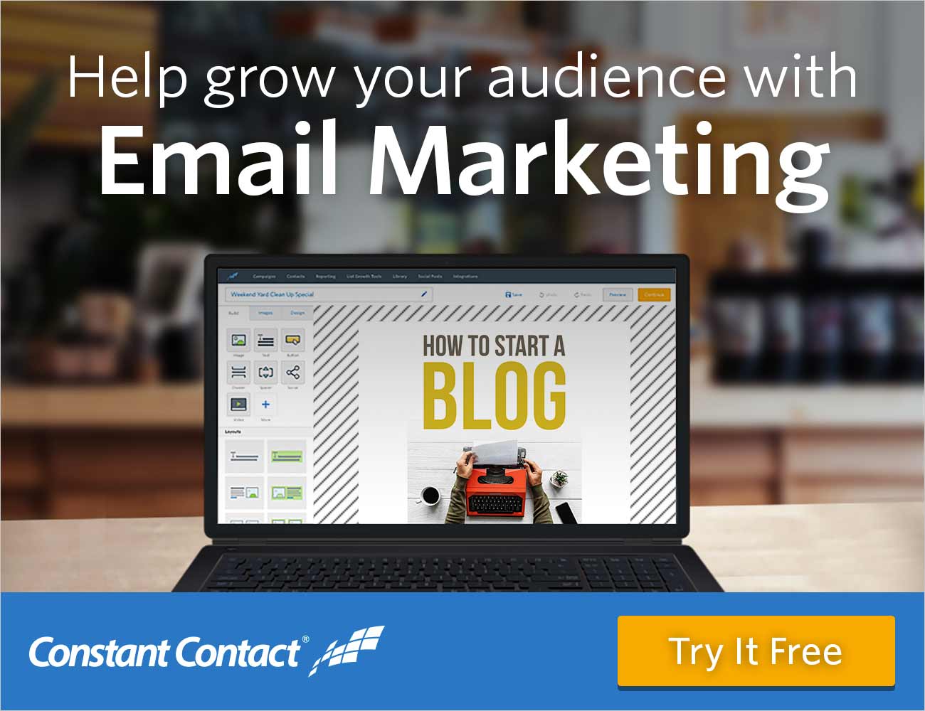 Help grow your audience with Constant Contact email marketing