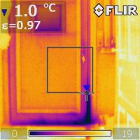 camera thermique porte
